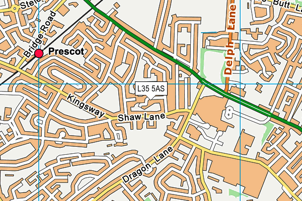 L35 5AS map - OS VectorMap District (Ordnance Survey)