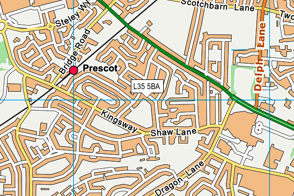 L35 5BA map - OS VectorMap District (Ordnance Survey)