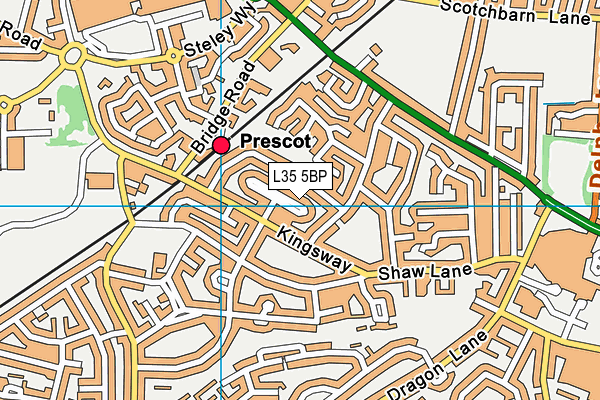 L35 5BP map - OS VectorMap District (Ordnance Survey)