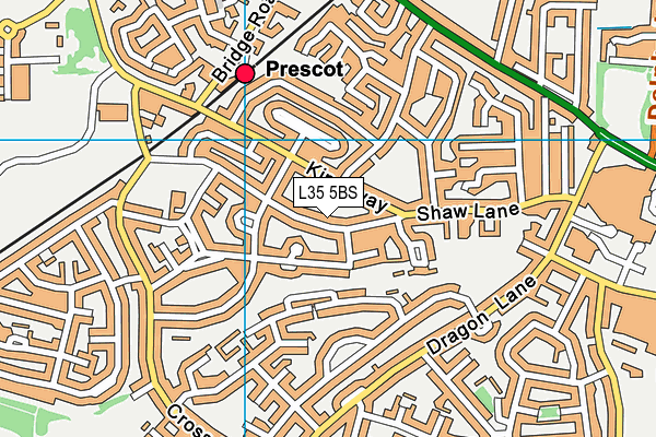 L35 5BS map - OS VectorMap District (Ordnance Survey)