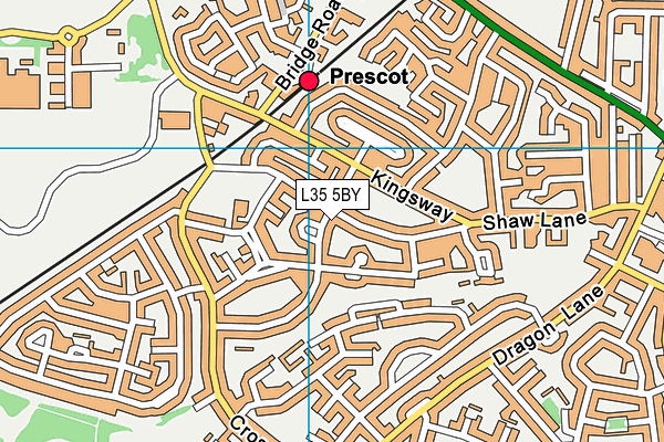 L35 5BY map - OS VectorMap District (Ordnance Survey)