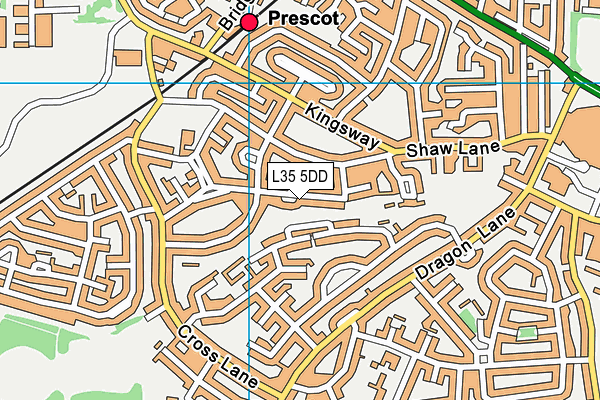 L35 5DD map - OS VectorMap District (Ordnance Survey)