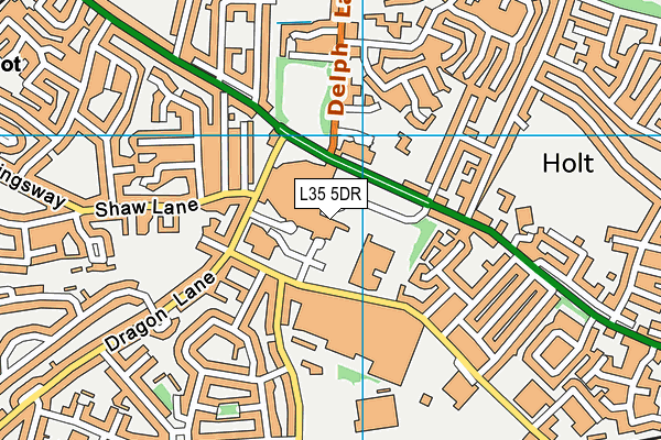 L35 5DR map - OS VectorMap District (Ordnance Survey)