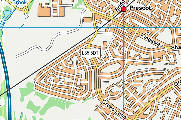 L35 5DT map - OS VectorMap District (Ordnance Survey)
