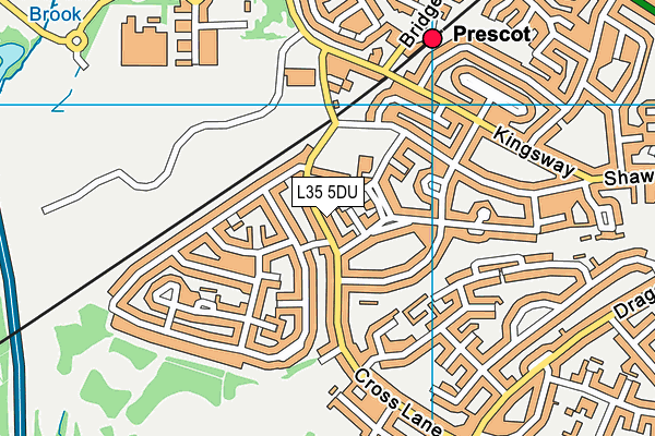 L35 5DU map - OS VectorMap District (Ordnance Survey)