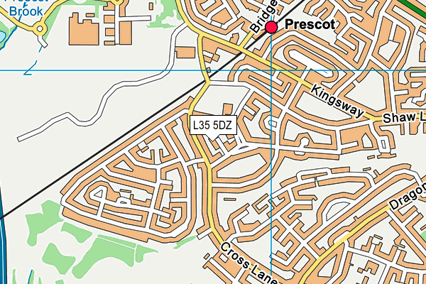 L35 5DZ map - OS VectorMap District (Ordnance Survey)