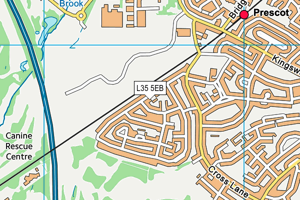 L35 5EB map - OS VectorMap District (Ordnance Survey)