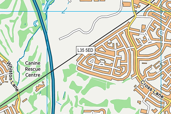 L35 5ED map - OS VectorMap District (Ordnance Survey)