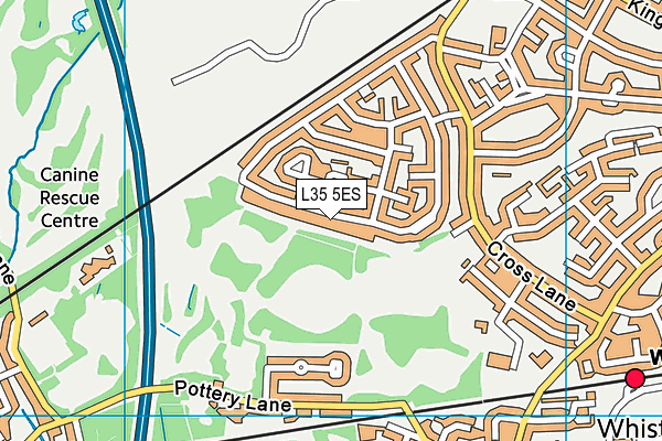 L35 5ES map - OS VectorMap District (Ordnance Survey)