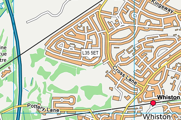 L35 5ET map - OS VectorMap District (Ordnance Survey)