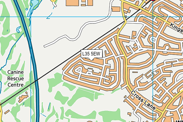 L35 5EW map - OS VectorMap District (Ordnance Survey)