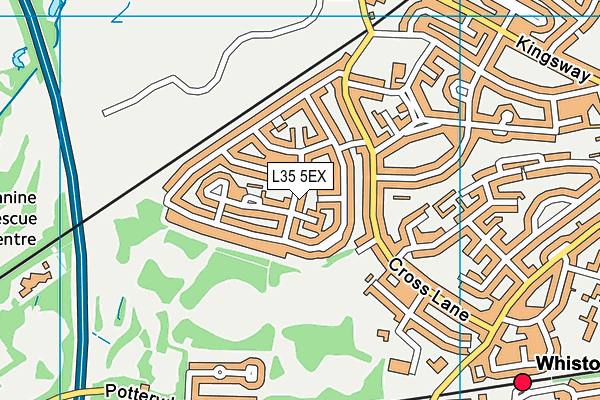L35 5EX map - OS VectorMap District (Ordnance Survey)