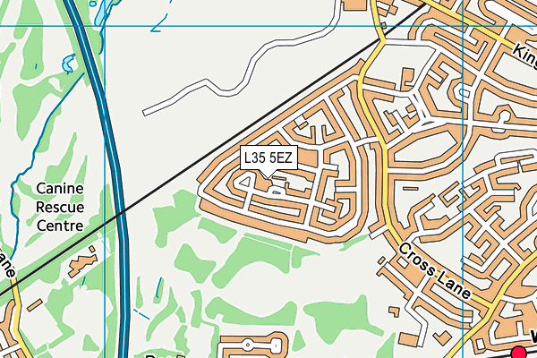 L35 5EZ map - OS VectorMap District (Ordnance Survey)