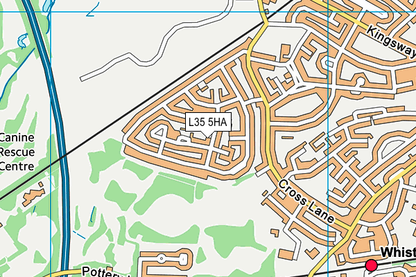 L35 5HA map - OS VectorMap District (Ordnance Survey)
