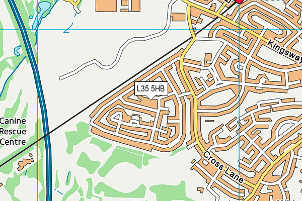 L35 5HB map - OS VectorMap District (Ordnance Survey)