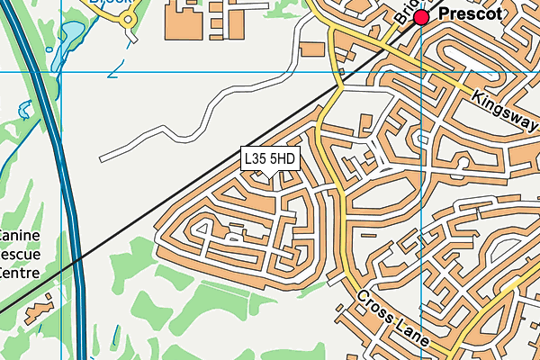 L35 5HD map - OS VectorMap District (Ordnance Survey)