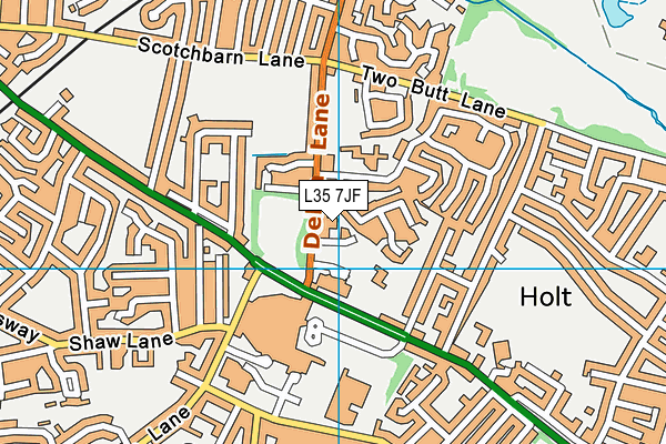 L35 7JF map - OS VectorMap District (Ordnance Survey)