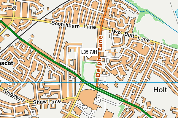 L35 7JH map - OS VectorMap District (Ordnance Survey)