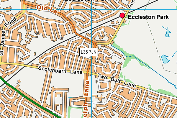 L35 7JN map - OS VectorMap District (Ordnance Survey)