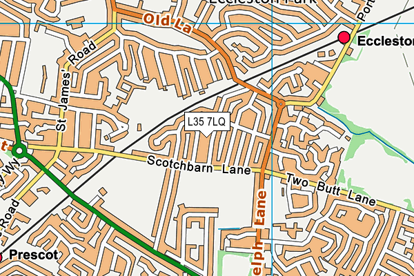 L35 7LQ map - OS VectorMap District (Ordnance Survey)