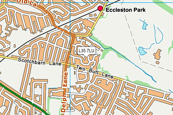 L35 7LU map - OS VectorMap District (Ordnance Survey)