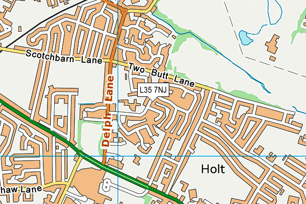 L35 7NJ map - OS VectorMap District (Ordnance Survey)