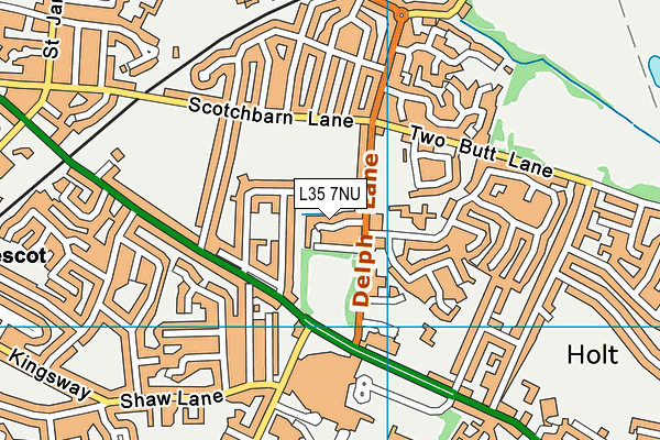 L35 7NU map - OS VectorMap District (Ordnance Survey)