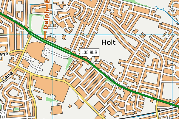 L35 8LB map - OS VectorMap District (Ordnance Survey)
