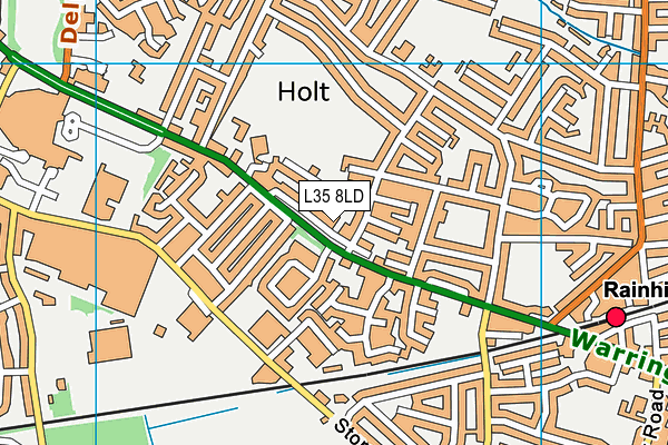 L35 8LD map - OS VectorMap District (Ordnance Survey)