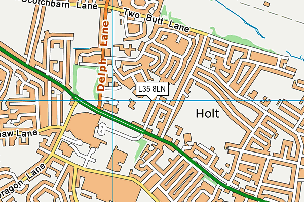 L35 8LN map - OS VectorMap District (Ordnance Survey)