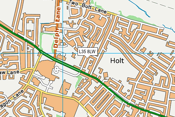 L35 8LW map - OS VectorMap District (Ordnance Survey)