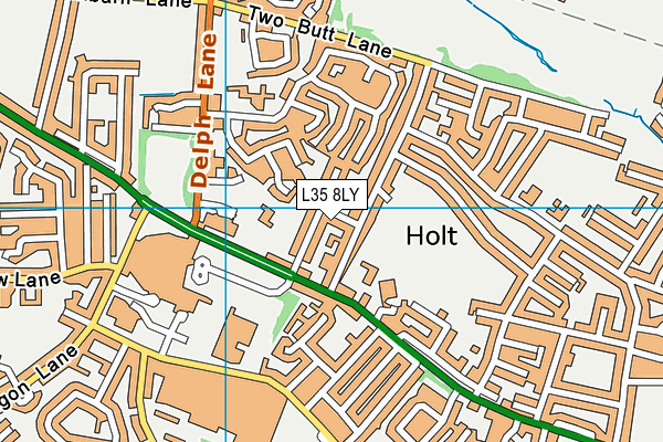 L35 8LY map - OS VectorMap District (Ordnance Survey)