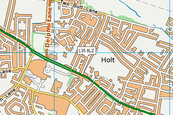 L35 8LZ map - OS VectorMap District (Ordnance Survey)