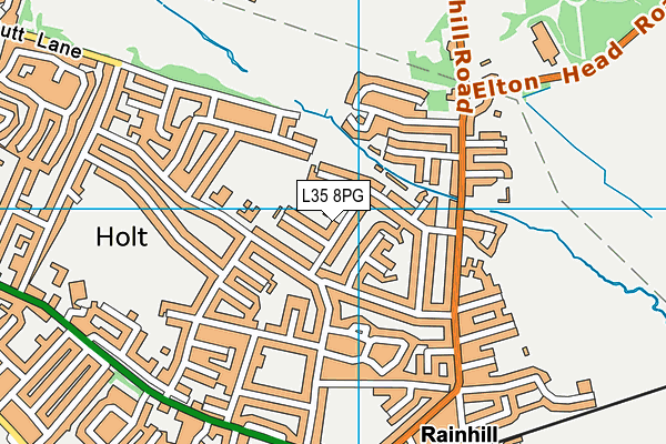 L35 8PG map - OS VectorMap District (Ordnance Survey)