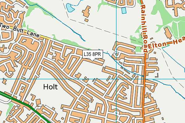 L35 8PR map - OS VectorMap District (Ordnance Survey)