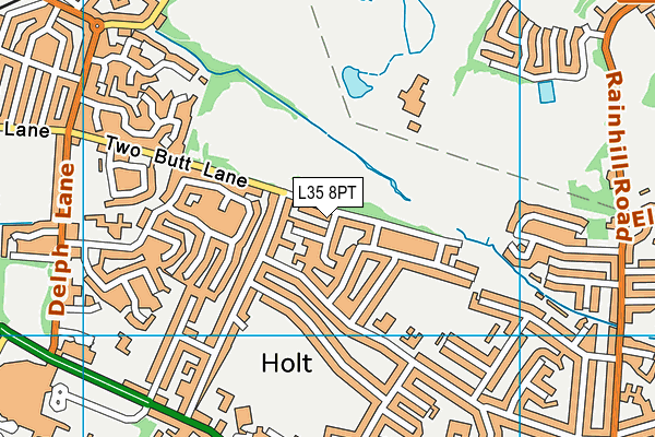 L35 8PT map - OS VectorMap District (Ordnance Survey)