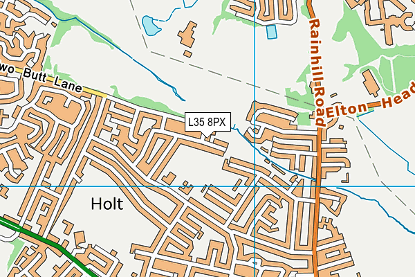 L35 8PX map - OS VectorMap District (Ordnance Survey)