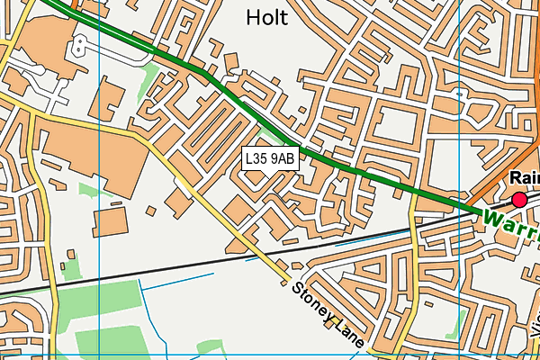 L35 9AB map - OS VectorMap District (Ordnance Survey)