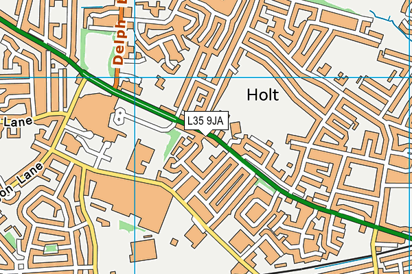 L35 9JA map - OS VectorMap District (Ordnance Survey)