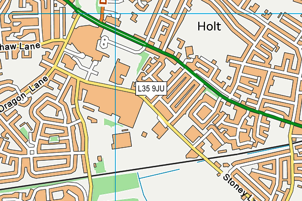 L35 9JU map - OS VectorMap District (Ordnance Survey)