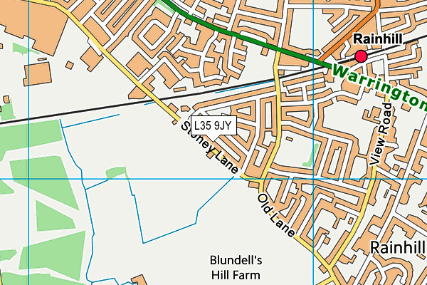 L35 9JY map - OS VectorMap District (Ordnance Survey)