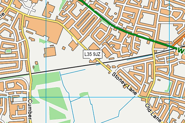 L35 9JZ map - OS VectorMap District (Ordnance Survey)