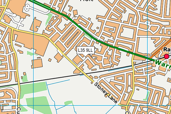 L35 9LL map - OS VectorMap District (Ordnance Survey)