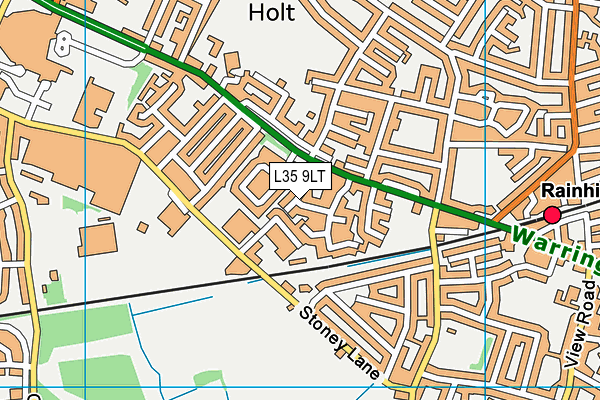 L35 9LT map - OS VectorMap District (Ordnance Survey)