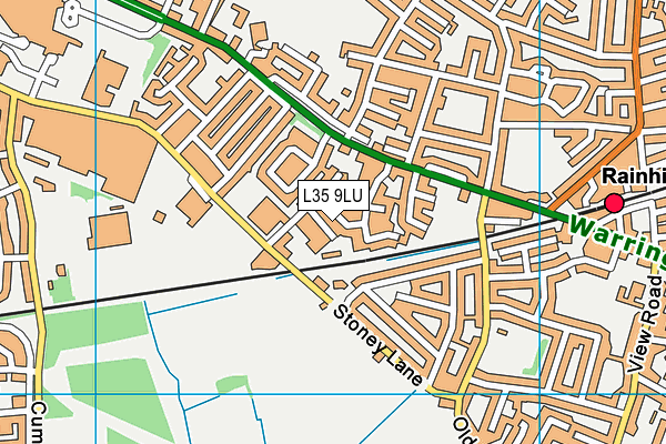 L35 9LU map - OS VectorMap District (Ordnance Survey)