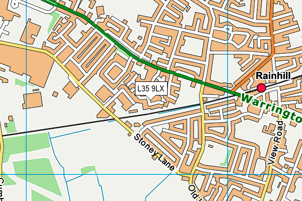 L35 9LX map - OS VectorMap District (Ordnance Survey)