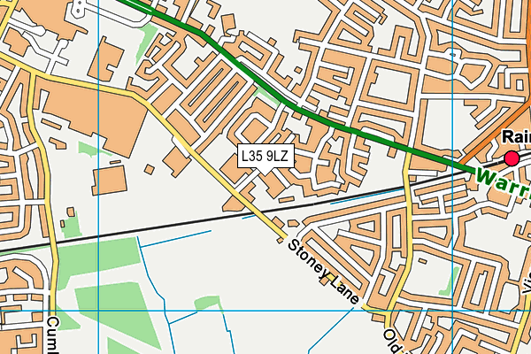 L35 9LZ map - OS VectorMap District (Ordnance Survey)