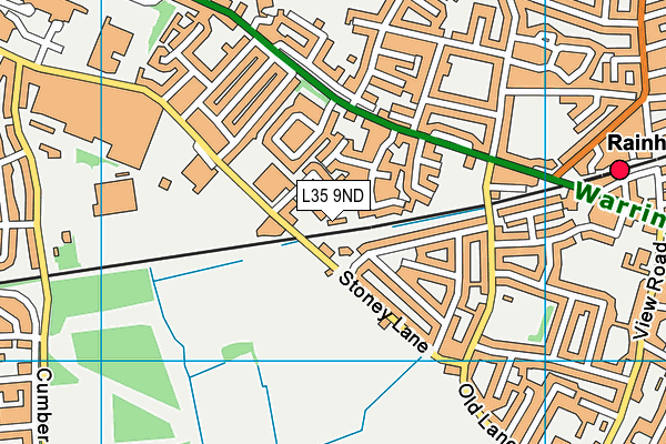 L35 9ND map - OS VectorMap District (Ordnance Survey)