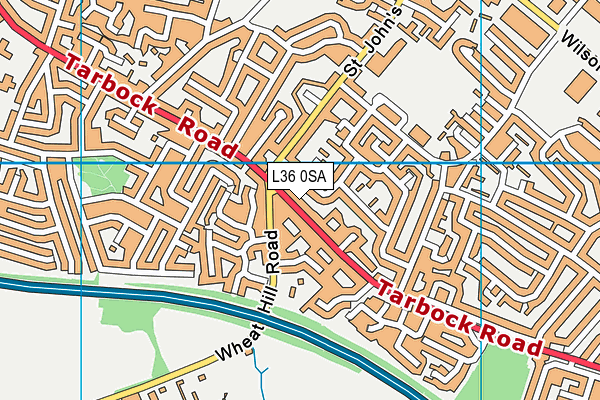 L36 0SA map - OS VectorMap District (Ordnance Survey)