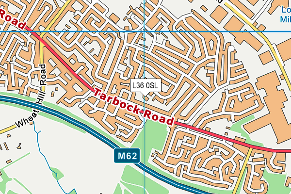 L36 0SL map - OS VectorMap District (Ordnance Survey)